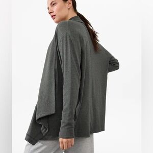 Athleta Pranayama Restore Rib Wrap Charcoal Gray size XL Tall